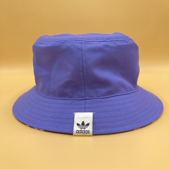 Adidas LOVE UNITES REVERSIBLE BUCKET HAT OSFM Multicolor 2 In 1 - Picture 6 of 9